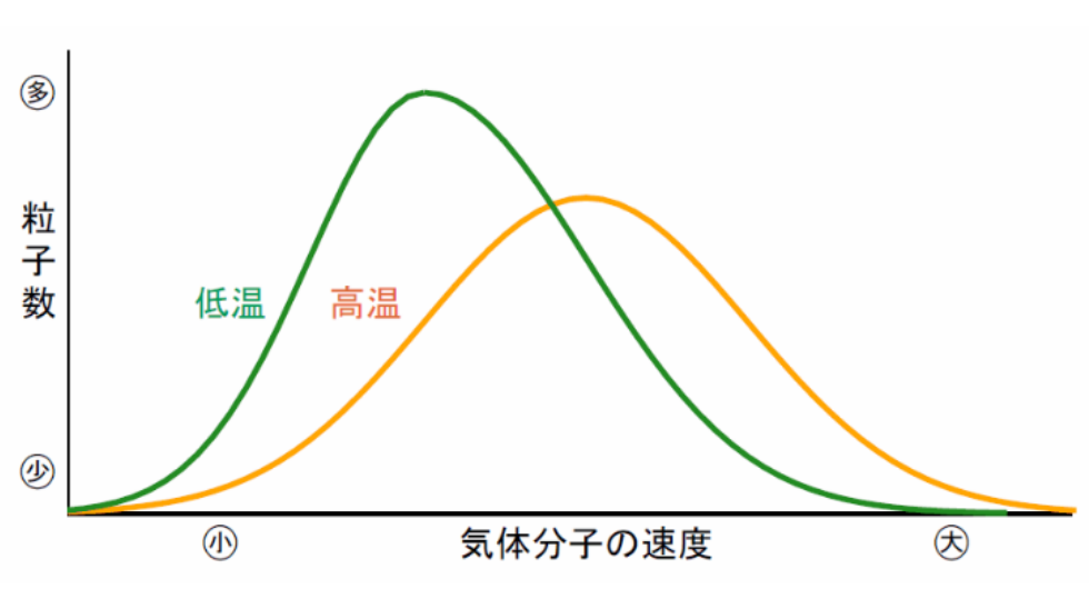 気体分子の速度分布